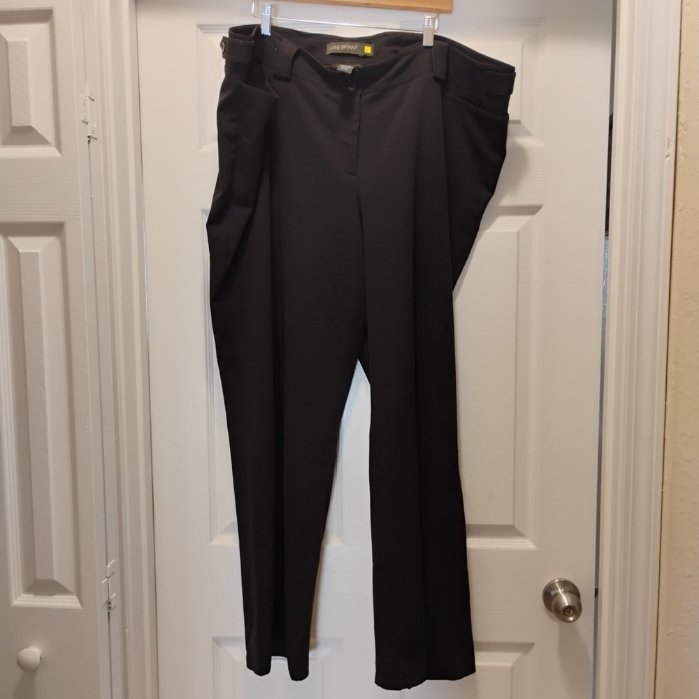 Lane Bryant Women's Black Dress Pants Straight Leg Professional Formal Size 7x